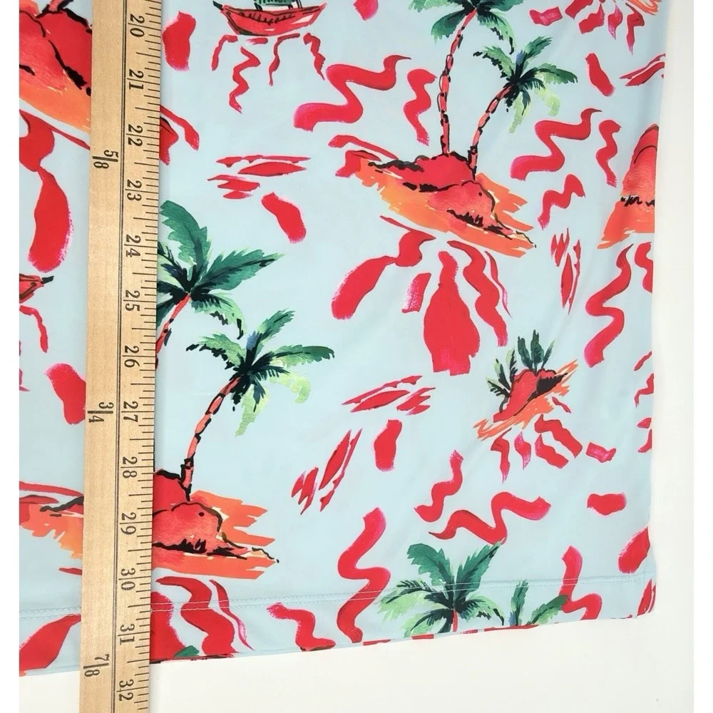 Bad Birdie Polo Shirt Men 2XL Tropical Island Golf Performance‎ Stretch